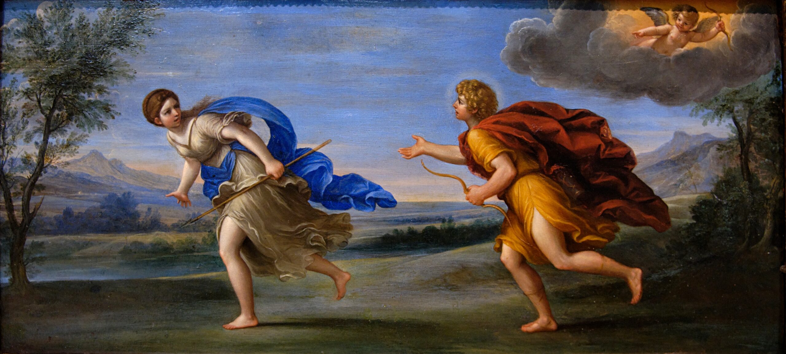 Apollo Chasing Daphne, tranh của Francesco Albani, khoảng năm 1615.
