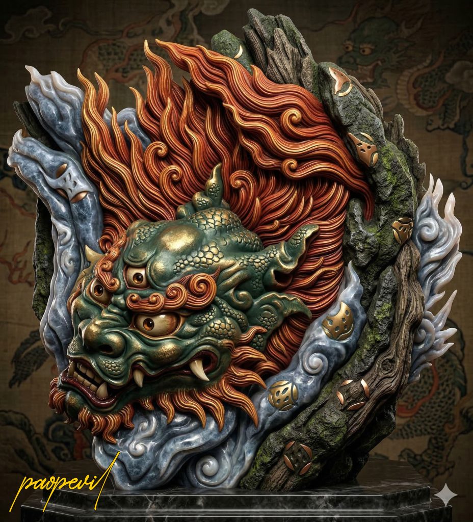 Hình ảnh trong bài viết Quỷ học về Cáo, Chồn Hình 1. Quỷ Nhật Bản, bởi Gemini.